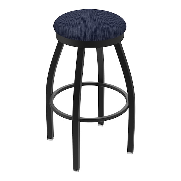 25" Swivel Counter Stool, Black Wrinkle, Graph Anchor Seat
